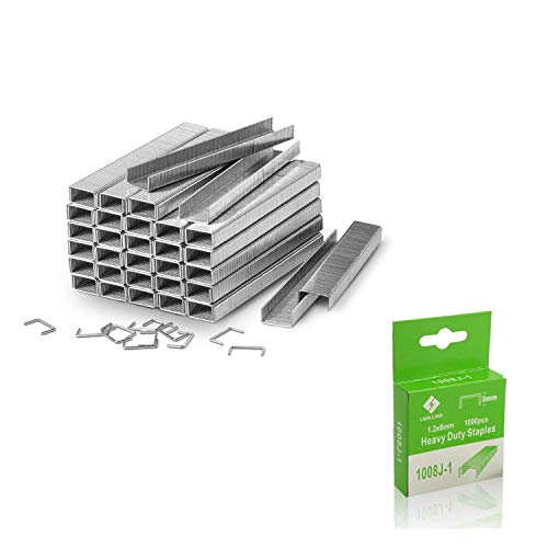 Meiyijia Grapas de Alambre Fino - Grapas Tipo Puerta 4000pcs, 11.2x8x1.2mm