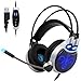 [Latest Version Xbox one Gaming Headset] SADES SA810 Over Ear Stereo Gaming Headset with Mic Bass Volume Control for Xbox One PS4 PC PC Laptop [White & Black]