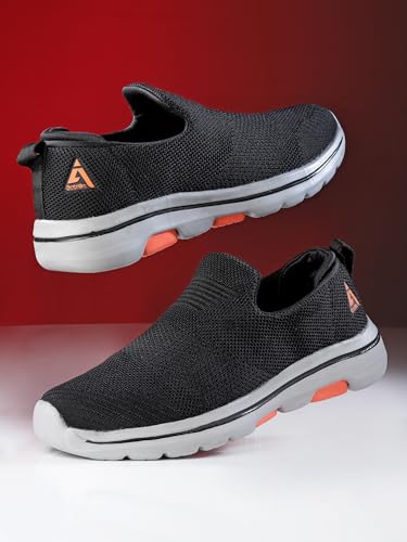 Image of Action | Athleo | ATG-487 | Men's | Slip-On | Walking | Shoe | Comfortable | Lightweight | Breathable | Durable | Sports | Shoes