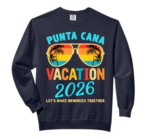 Punta Cana Trip 2026 Beach Vacation Summer Holliday Match Comfort Colors Adult Sweatshirt