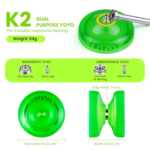 Image of MAGICYOYO N11+K2 Yoyo for Kids 8-12, Professional Yoyo for Adults