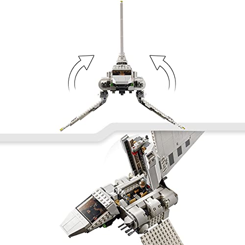 LEGO 75302 Star Wars Imperial Shuttle Bauset mit Luke Skywalker mit Lichtschwert und Darth Vader Minifiguren – Bild 4