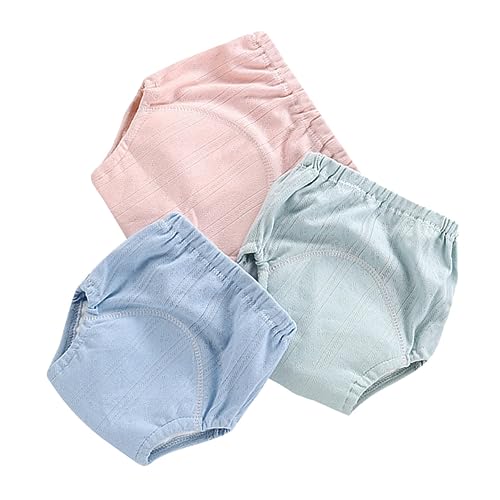 Milisten Baby Potty Training Pants 4-layer Gazue Waterproof Breathable Reusable Infant Training Pants Blue for Outdoor Baby Photos