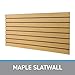 SSWBasics 4 ft x 2 ft Horizontal Maple Slatwall Easy Organizer Panels (24