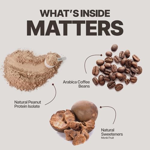 Image of SparkFusion Natural Peanut Protein Isolate - Flavor - 25g Protein, 5g BCAA, Zero Sugar, Gut-Friendly, Vegan, Lab-Tested, No Artificial Additives (1 kg (Pack of 1), Coffee
Mocha)