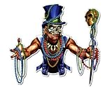 Mardi Gras Carnival Costume New Orleans - 5' Vinyl Sticker - for Car Laptop I-Pad - Waterproof Decal