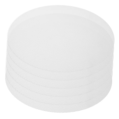 Baluue 6個シリコン製蒸し器用メッシュノンスティックパッド 丸型 蒸し餃子 ディムサム 対応 耐熱 反復使用可能 直径