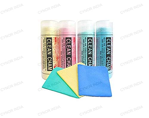 CARIZO Car | Bike | Home | Office | Furniture | Drying & Cleaning Cloth | Super Absorbent | Cleaning Chamois | Synthetic Leather | Soft (66 x 43 cm, Pack of 3) Assorted Colour (B09BZZL7ZH) Amazon Price History, Amazon Price Tracker
