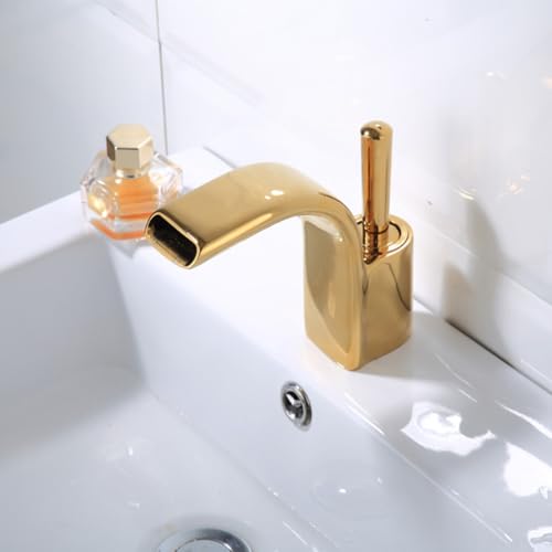 Robinet mitigeur cascade pour salle de bain design et chaleureuse - 3