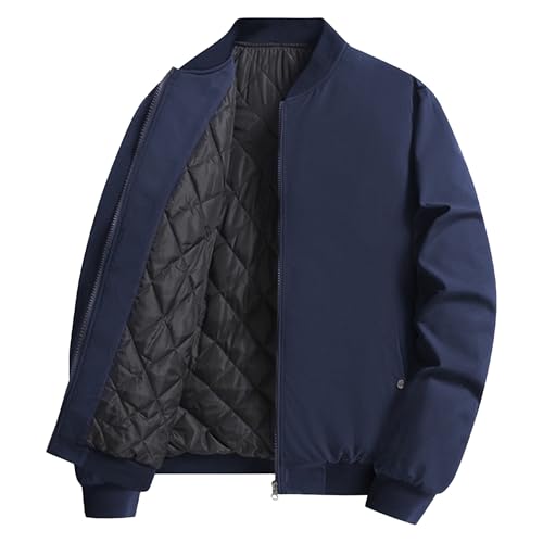 Veste bomber homme hiver veste baseball épaisse blouson décontracté