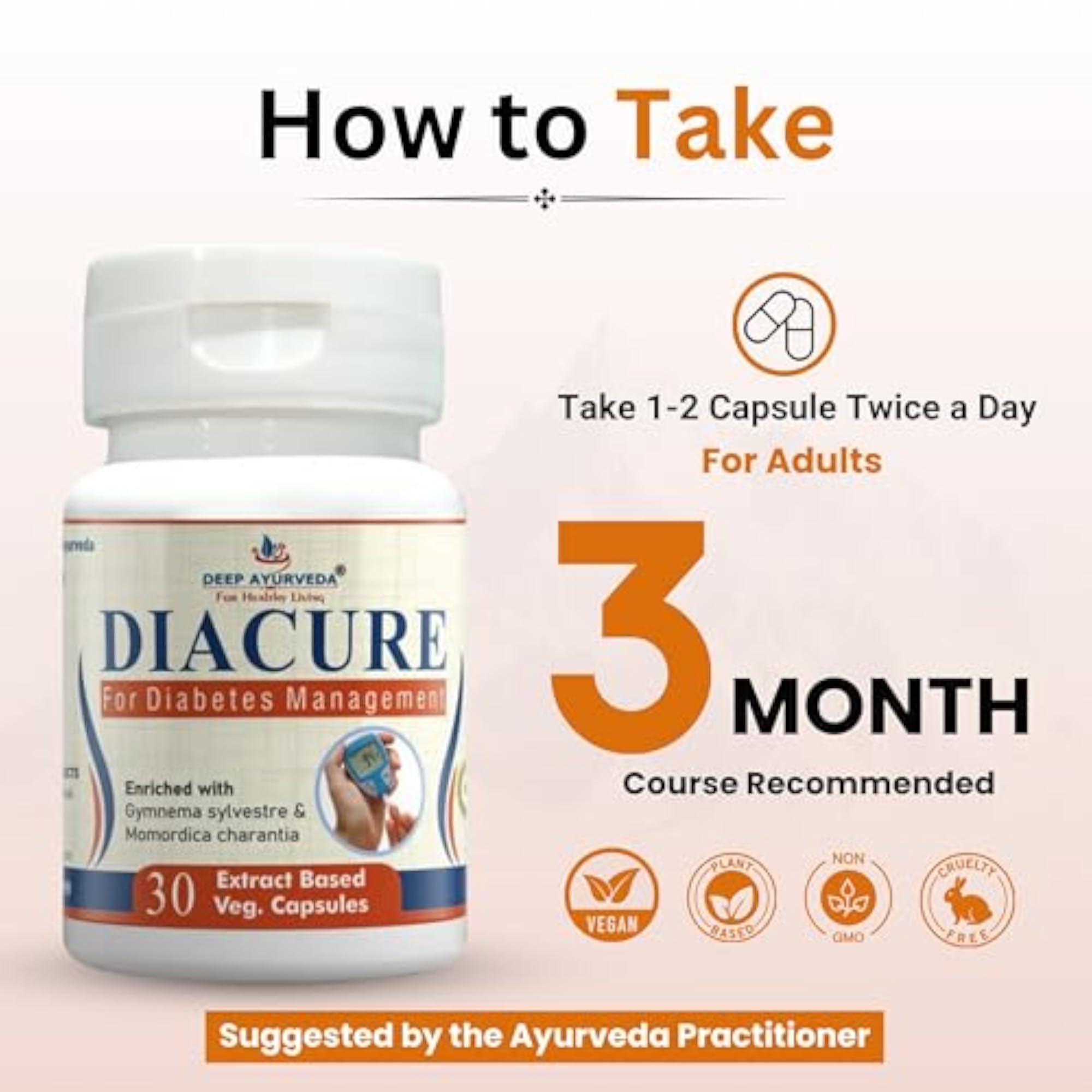 Deep Ayurveda Diacure Vegan Capsule