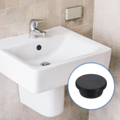 Image of uxcell 8Pcs Silicone Hole Plug, Waterproof Round Rubber Stoppers Bottle Seal Plugs Tube Pipe End Caps for 25mm /0.98 inch Hole for Bathtub Bottle, Black