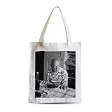 Impression HD et inaltérable French Unicorn Tote bag Sac Shopping Pablo Picasso Dans Sa Cuisine Image Retro Cliché Noir et Blanc Peintre