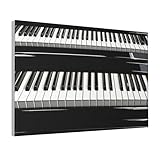 Lienzo decorativo para pared, imágenes personalizadas, teclas de piano en blanco y negro, imágenes de pared, arte moderno, pintura en lienzo, obra de arte enmarcada, póster estético para sala de estar