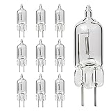 GoodBulb 5 Watt JC Light Bulb 5W G4 Base 6V High Output Halogen Light 3000K Soft White & Clear Finish 2000 Life Hours 10 Pack