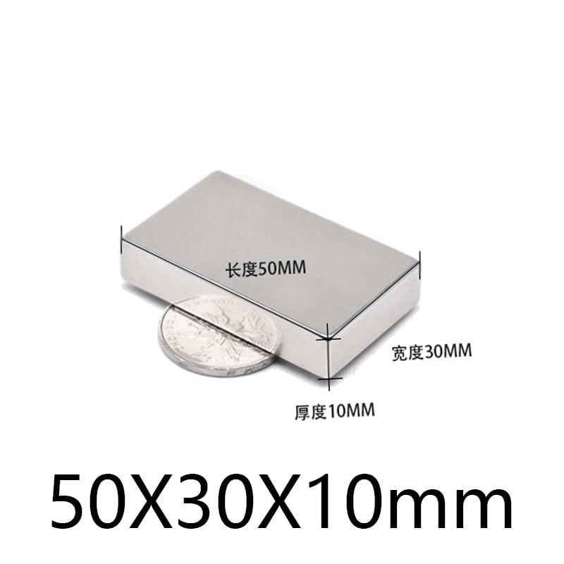 1/2/3PCS 50x30x10mm Big Quadrate Super Permanent NdFeB 50x30x10 Block Search 50 * 30 * 10 Magnet(3PCS)