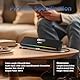 Computer-Lautsprecher für Desktop-Laptop-Tablet, kabelgebunden, USB-Mini-Soundbar-Lautsprecher mit Stereo-Sound, vibrierenden Membranen, fließende LED, Plug-and-Play-PC-Lautsprecher,
