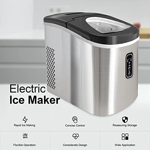Fabricadora de Hielos de Acero Inoxidable 2.2L miniatura 3
