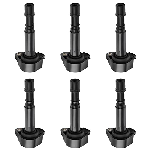 Ignition Coils Pack of 6 for 1999-2010 Honda Accord Pilot Odyssey Ridgeline Civic, 1999-2011 Acura CL EL MDX RL TL, 2004-2007 Saturn Vue 1.7L 3.0L 3.2L V6 L4
