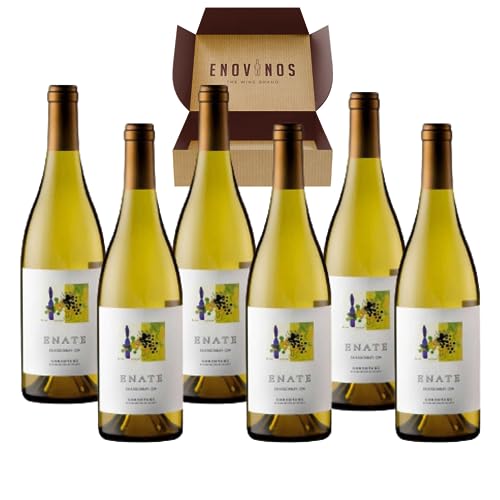 Vino Blanco Somontano Enate Chardonnay 234 - x6 Botellas Vino Blanco 100% Chardonnay de Somontano Nueva Añada - Mejor Selección ENOVINOS THE WINE BRAND