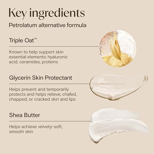 Image of Aveeno Skin Relief Healing Ointment, for Extra Dry, Cracked & Sensitive Skin, 72-Hour Protectant with Triple Oat, Shea Butter & Glycerin, Fragrance-Free for Body, Face, Hands, Lips 7.2 oz