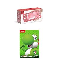 Nintendo Switch Lite, Standard, Koralle + Nintendo eShop Card | 25 EUR Guthaben | Download Code – Ansicht 1