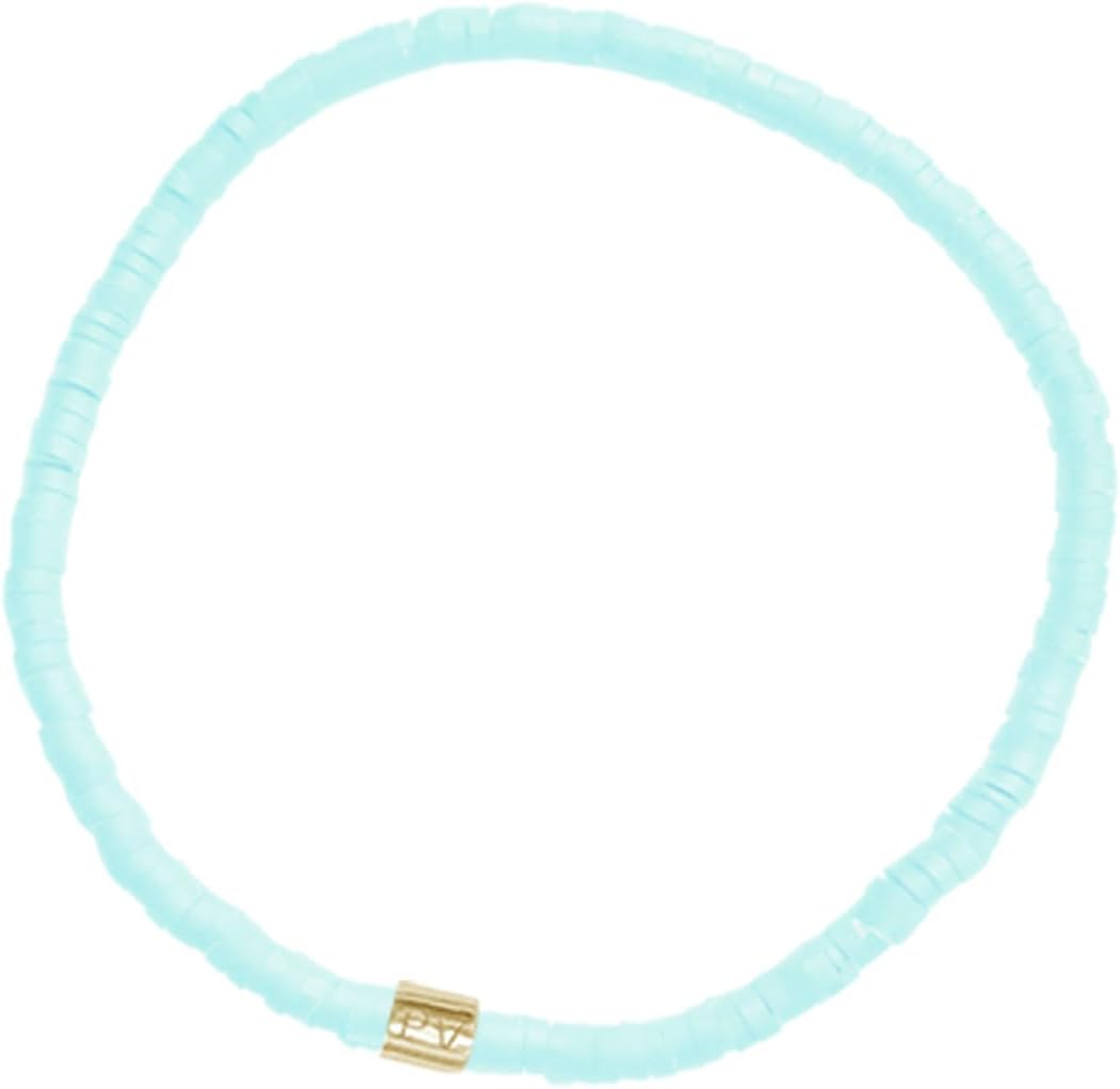 Pura Vida Bracelets Cabrillo Vinyl Disc Bead Stretch Bracelet for Women