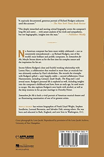 Applause Secrest, Meryle Somewhere For Me: A Biography Of Richard Rodgers  thumb #1