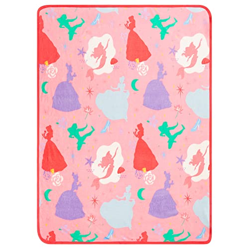 Franco Kids Bedding Super Soft Plush Throw Blanket, 46 In X 60 In, Disney Princess #TOP4