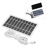 Caricabatterie ad energia solare portatile per cellulari porta USB, Pannello Solare Portatile da Viaggio 2 W/5 V, Caricatore Solare per Cellulare, Power Bank, Attività all'Aperto, escursionismo