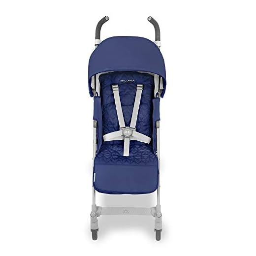 Maclaren Quest silla de paseo tipo paraguas compacto y ligero, Para niños de recién nacidos hasta 25 kg, capota extensible con factor UPF 50+, asiento reclinable, Incluye protector para la lluvia