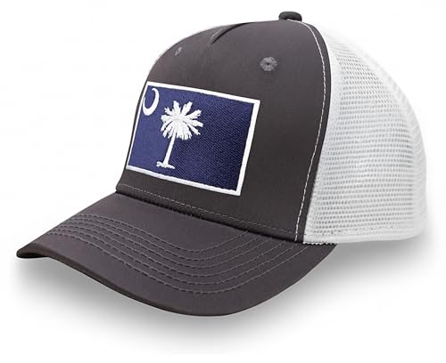Image of International Tie State Hat for Men and Women, Adjustable Snapback Trucker Baseball Cap with Embroidered Patch