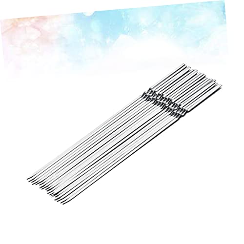 GAFOKI 10 peças reutilizáveis anti-ferrugem vegetais churrasco metal suprimentos de jardim camarão f