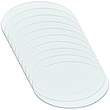 SWOOMEY 10 Stück Runde Flache Labor Uhrengläser aus Glas Transparente Verdunstungsschalen nicht Verformbar für Prüfungsinstitutionen und Labore