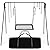 Bruntmor Grill Swing Campfire Cooking Stand BBQ Grill for Cookware & Dutch Oven Adjustable Collapsible Legs with Hooks & Accessories & Carrying Case