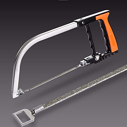 NestNook 13-in-1-Multifunktions-Bügelsägen-Set, zusätzliche Stahlsägeblätter, Hand-Bügelsäge mit Tragetasche zum Schneiden von Holz, Metall, Kunststoff, PVC-Rohr, Gummi, Fliesen, Keramik