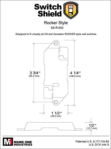 Clear Light Switch Guards, 6 - Pack | Rocker Style | Security, Circuit And Child Protection For Indoor/Outdoor Wall Plate Covers | For Home And Work #TOP5