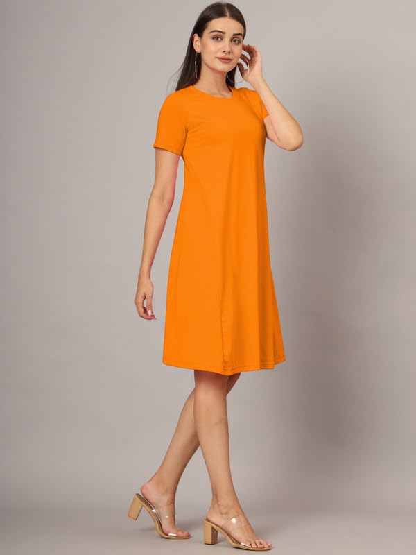 Image of Women's A-Line Cotton Midi Dress