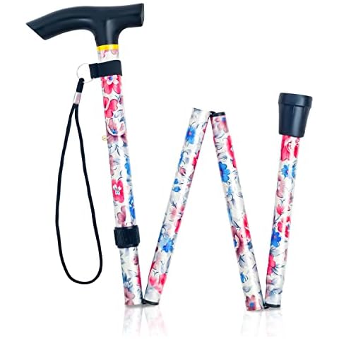 Amazing Health Floral Height Adjustable Walking Stick Cover