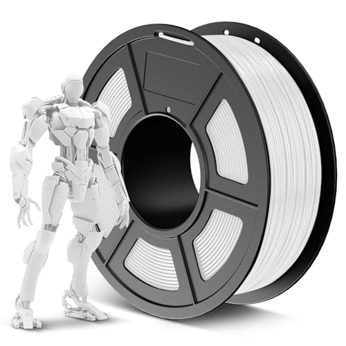 Image of SUNLU ABS Filament 1.75mm 3D Printer Filament, Highly Resistant Durable, Heat Resistance, Excellent Toughness, Compatible with 99% FDM 3D Printers, 1kg Spool (2.2lbs), White