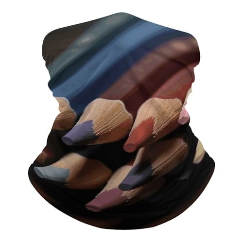 Neck Gaiter Face Mask Breathable Wind-Proof Face Cover Colored Color Sun Cooling Dustproof Mask Balaclava Bandana Headwear for Men Women