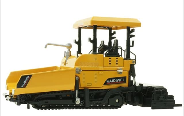 ТоуUAE - Alloy Diecast Paver Machine Paving Asphalt Highway Construction Truck 1:40 Engineering Vehicle Model Decoration collectible Тоуs (Yellow)