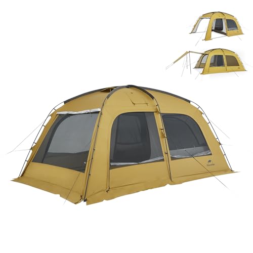 Naturehike Dune 2-3 Person Camping Tent,4-6 Person Canopy Tent,Waterproof 4 Season Tent,Hot Tents with Stove Jack