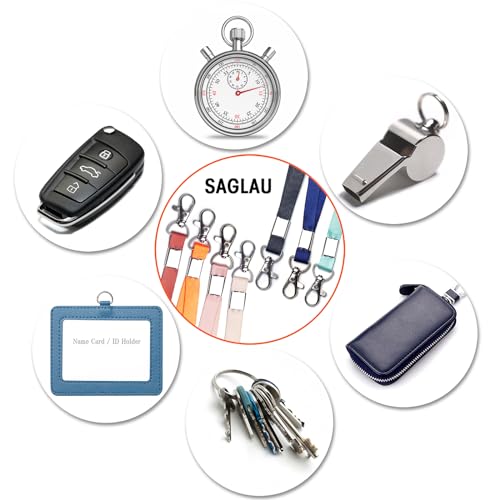 Neck Lanyard for Keys, ID Badge Holder, Card Protector, Access Card, Wallet, Bulk Cruise with Stainless Metal Swivel J-Hook Men and Women