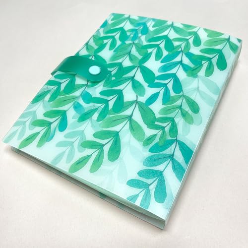 WAFOLOZE 144 Slots Nail Art Sticker Storage Book Display Collecting Equipment Nail Art Decals Photos Storage Book Manicure Designer Tools Decoration Kits(Leaves)
