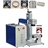 US Stock 50W JPT Fiber Laser Engraver Machine Fiber Laser Marking Machine Engraving Machine 175175mm Lens with Rotary Axis Compitable with Lightburn Class II Laser 0.874 mW FDA 2520815-000