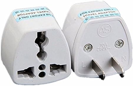 ANRANK UAE25010AK 2 Packs High Performance Universal UK/EU/AU to US Adapter Travel Power Plug Adapter Converters