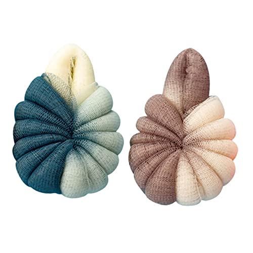 Bola de baño lindo lavabo puff esponja suave con forma de pelota de tenis en pack de 6