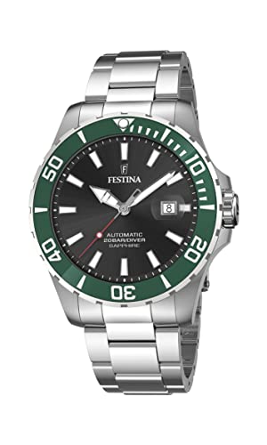 Montre automatique Festina homme en acier argenté avec calendrier f20531/2