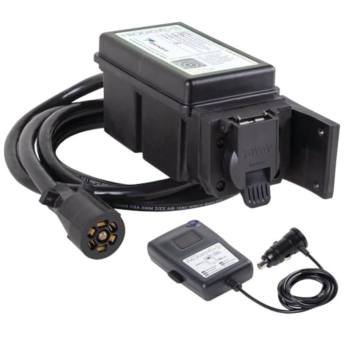 TEKONSHA 902502 Prodigy RF, controlador de freno proporcional montado en remolque Plug & Play para remolques con 1-3 ejes, color negro